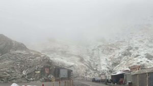 Prima ninsoare pe Transfăgăraşan