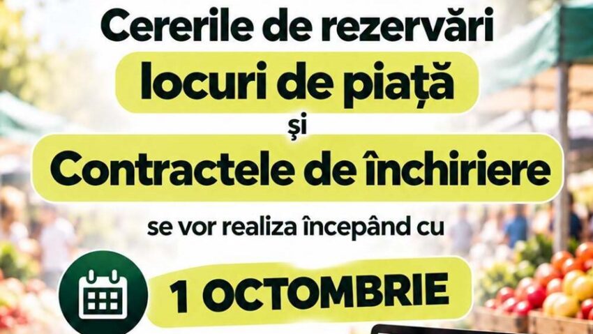Rezervări online pentru locurile din Piața Agro Transilvania