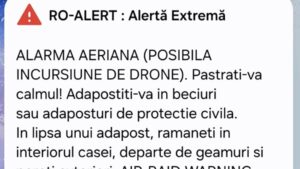 Dronă de război prăbușită pe teritoriul României. A fost transmis mesaj RO-Alert