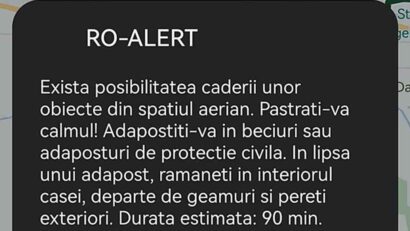 Dronă detectată în apropierea graniței