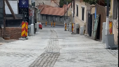 Modernizarea „străzii studenților” din Cluj se apropie de final