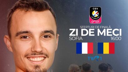 România se duelează cu Franța, în sferturile Campionatului European de volei masculin