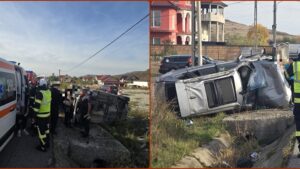 5 victime, printre care 2 copii, în urma unui accident grav pe DN 17