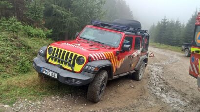 Accident grav într-o zonă greu accesibilă