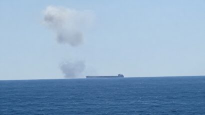 Explozie și incendiu la bordul unei nave în Marea Neagră