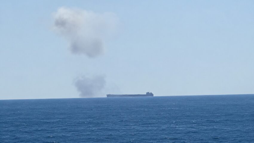 Explozie și incendiu la bordul unei nave în Marea Neagră