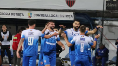 Gloria Bistrița câștigă cu 1-0 partida cu FCSB