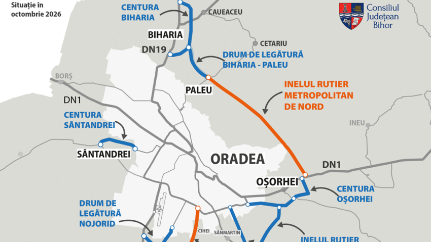 Un nou drum de 19 kilometri ar putea schimba traficul din nordul Oradiei